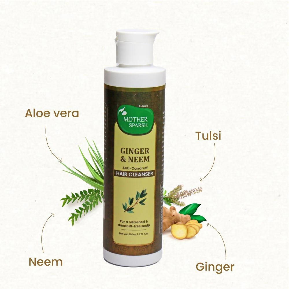 Mother Sparsh Ginger & Neem Anti-Dandruff Hair Cleanser image 2