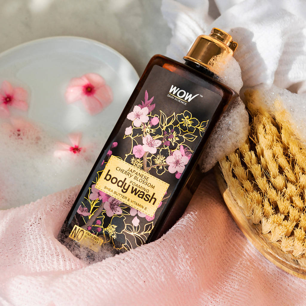 Wow Skin Science Japanese Cherry Blossom Foaming Body Wash - 250 ml image 3