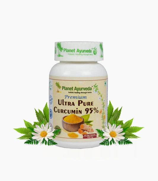 Planet Ayurveda Premium Ultra Pure Curcumin 95% Capsules - 60 tabs image 1