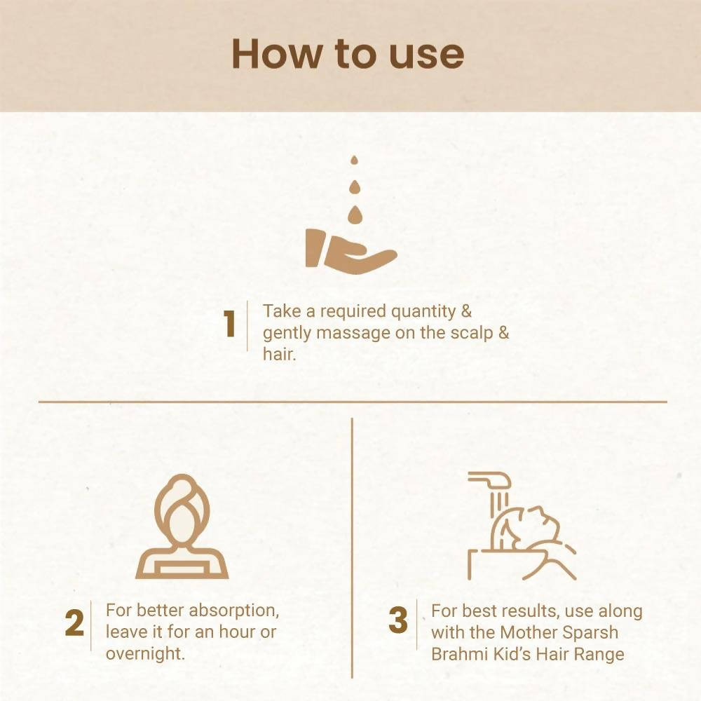 Mother Sparsh Brahmi Hair Oil For Kids image 4
