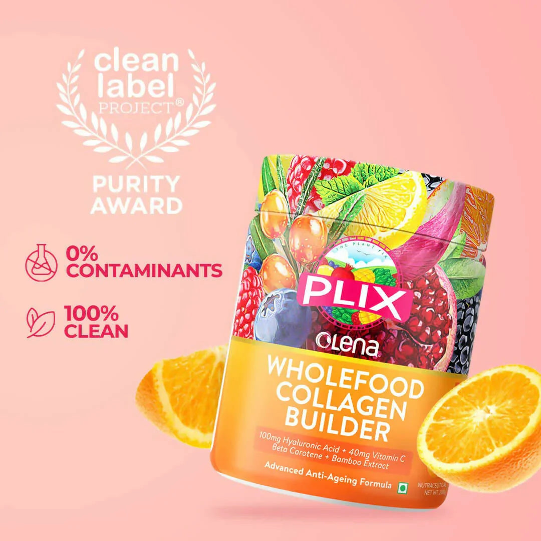 PLIX The Plant Fix Wholefood Collagen Builder Powder for Skin - Orange -200 gm image 4