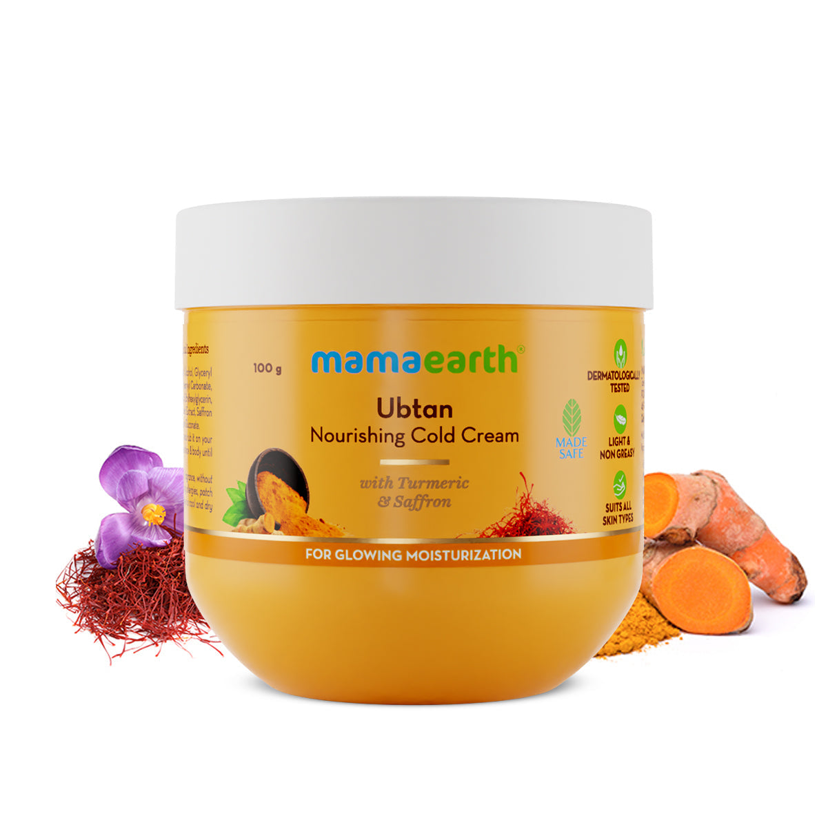 Mamaearth Ubtan Nourishing Cold Cream for Glowing Moisturization image 1