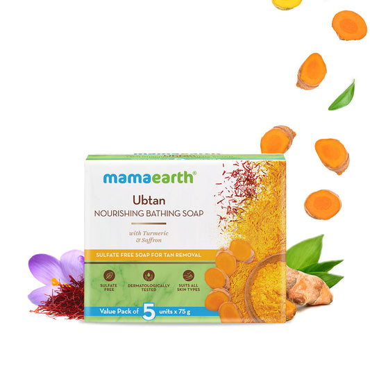 Mamaearth Ubtan Nourishing Bathing Soap  - 375gms image 1