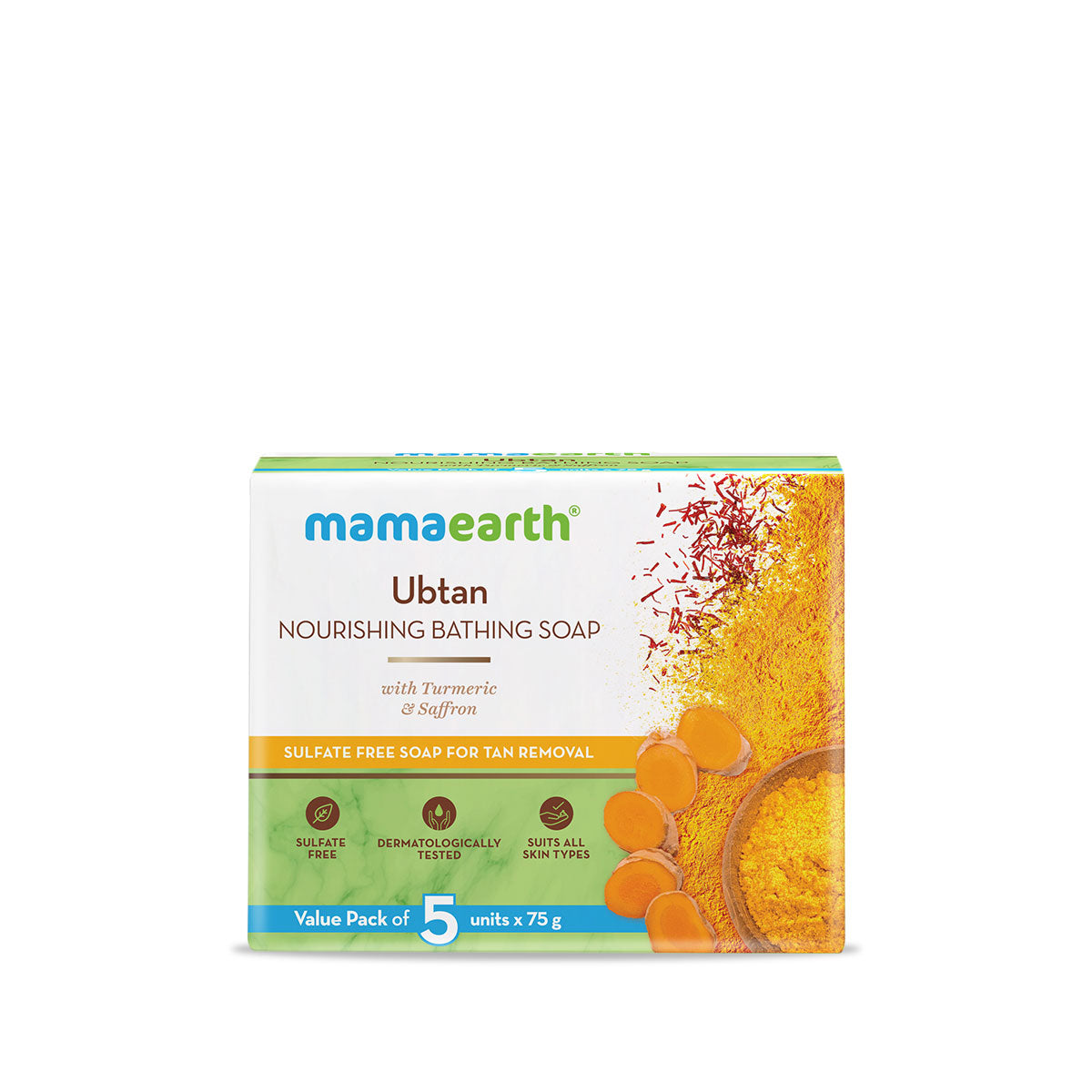 Mamaearth Ubtan Nourishing Bathing Soap  - 375gms image 3
