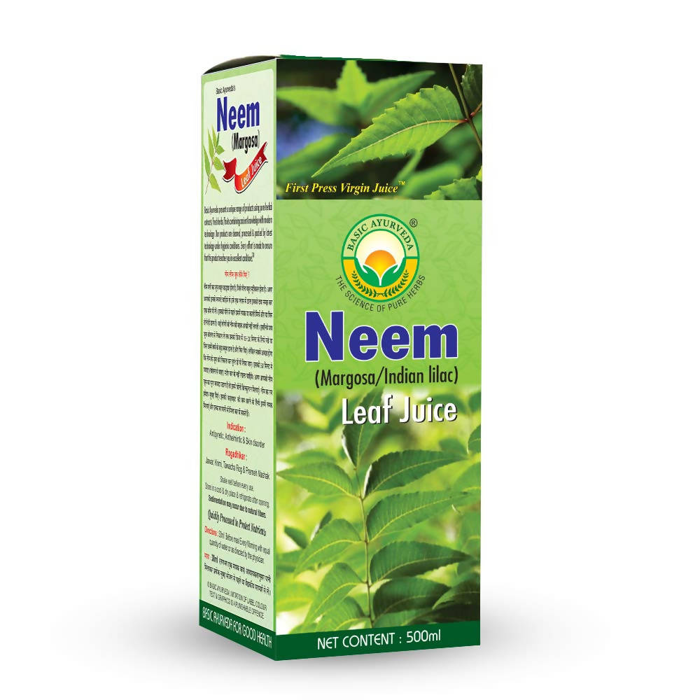Basic Ayurveda Neem Leaf Margosa Juice - 500 ml image 5