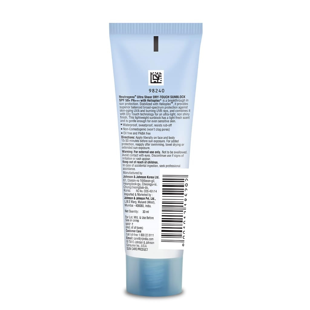 Neutrogena® Ultra Sheer Dry Touch Sunscreen SPF 50+ image 3