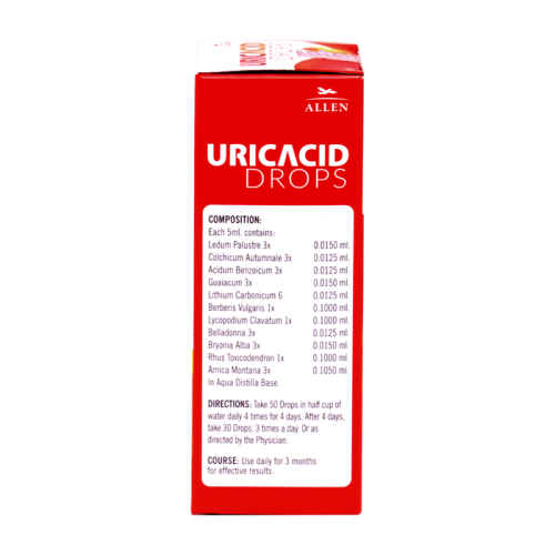 Allen Homeopathy Uricacid Drops image 3
