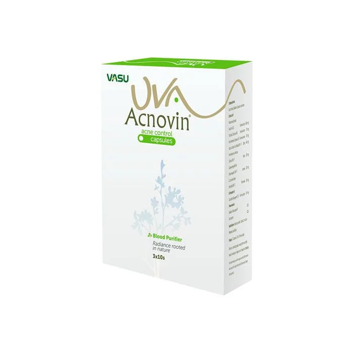 Vasu UVA Acnovin Capsule - 60 tabs (Pack of 2) image 1