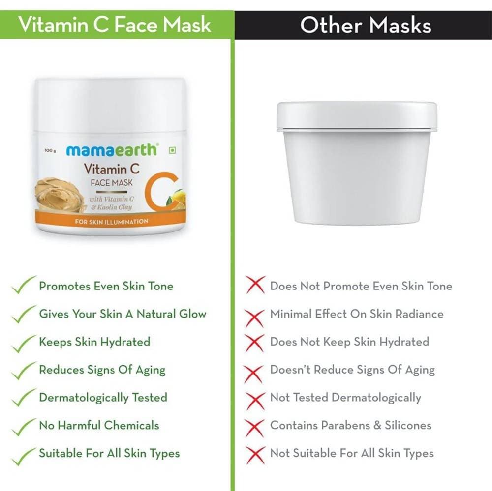 Mamaearth Vitamin C Face Mask For Skin Illumination - 100 gms image 3