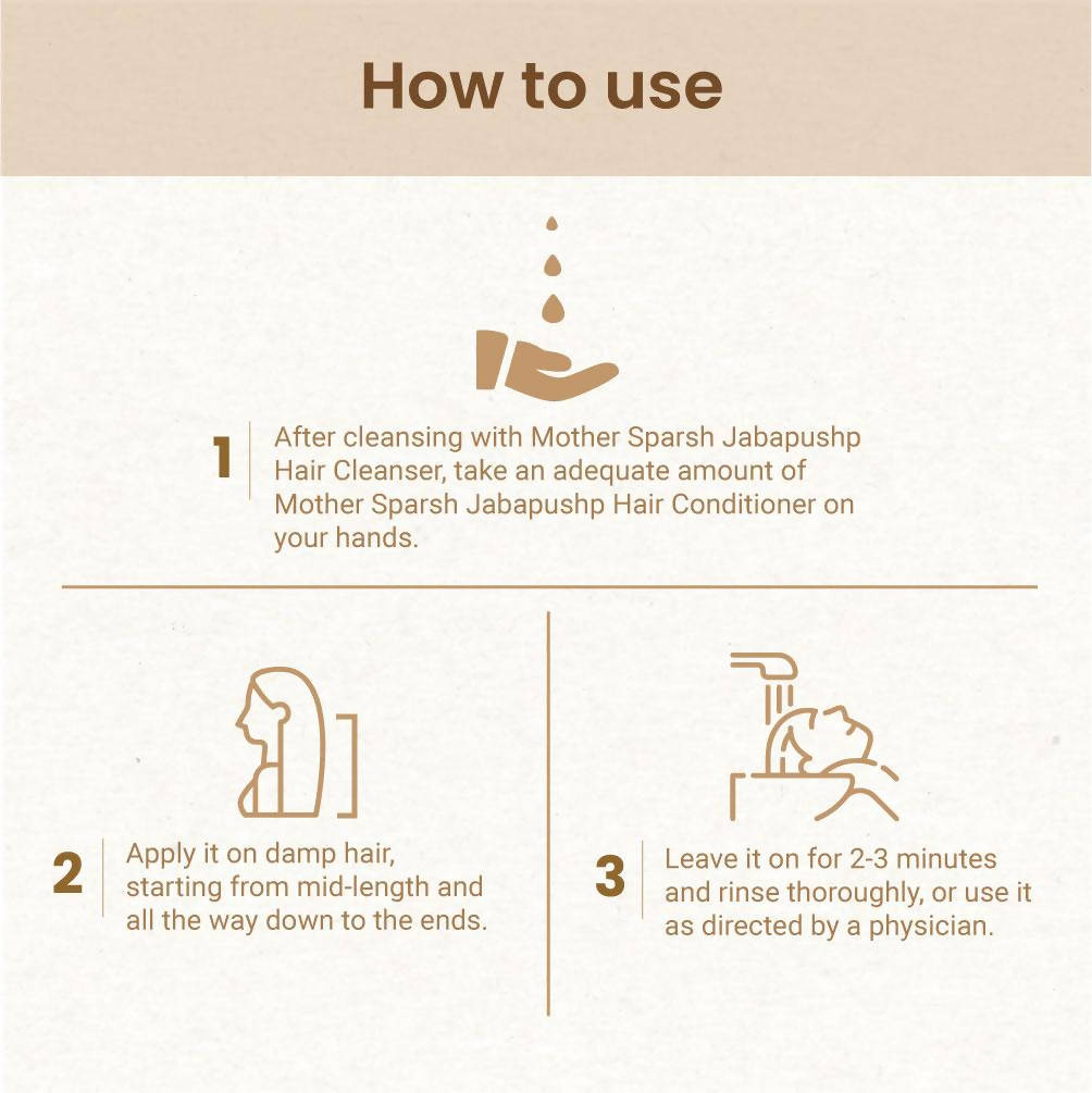 Mother Sparsh Jabapushp Hair Conditioner - 200 ml image 3