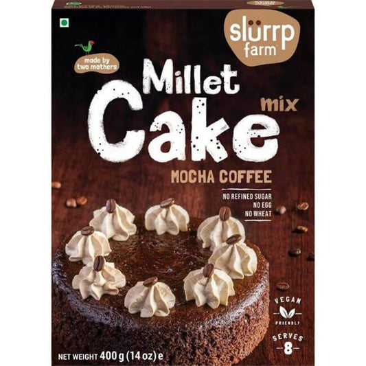 Slurrp Farm Mocha Coffee Millet Cake Mix - 400 gms image 1
