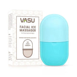 Vasu Facial Ice Massager for Face Eyes & Neck (Skyblue) - Ice Cube Roller - 25 ml image 1