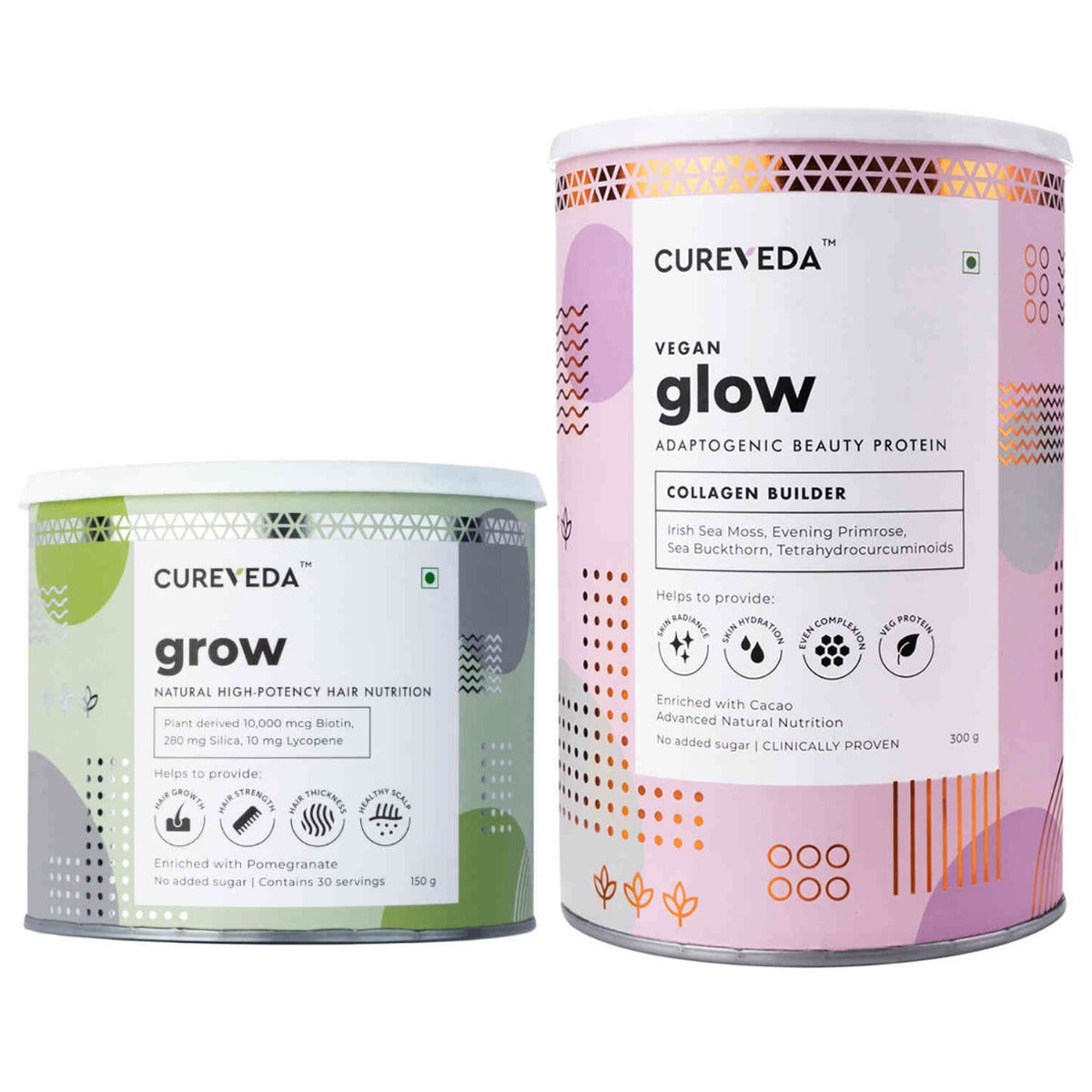 Cureveda Glow & Grow Combo image 2