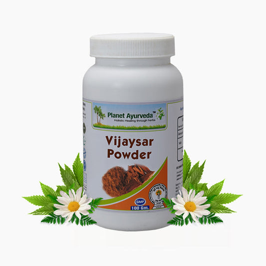 Planet Ayurveda Vijaysar Herbal Powder – 100g image 1