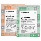Cureveda Greens & Vision Wellness Combo - Natural Immunity & Wellness Support image 1