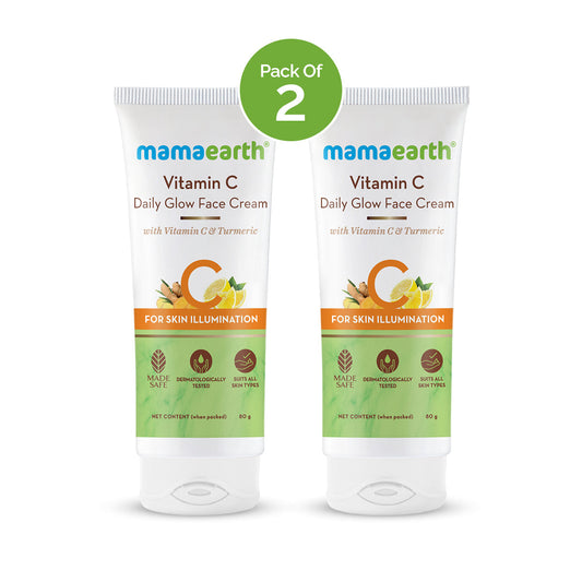 Mamaearth Vitamin C Daily Glow Face Cream - 80 gms - Pack of 2 image 1