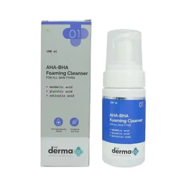 The Derma Co 3% AHA-BHA Foaming Face Wash - 100 ml image 3