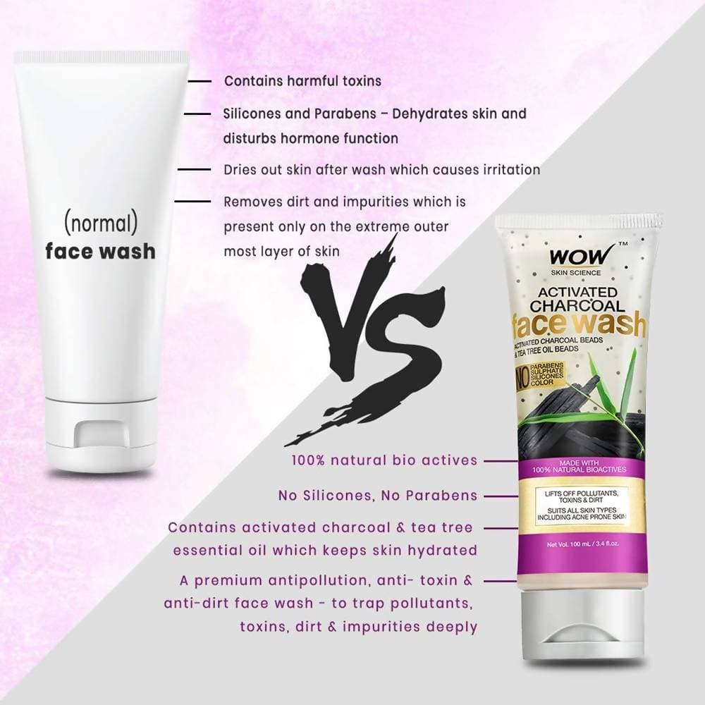 Wow Skin Science Activated Charcoal Face Wash image 5