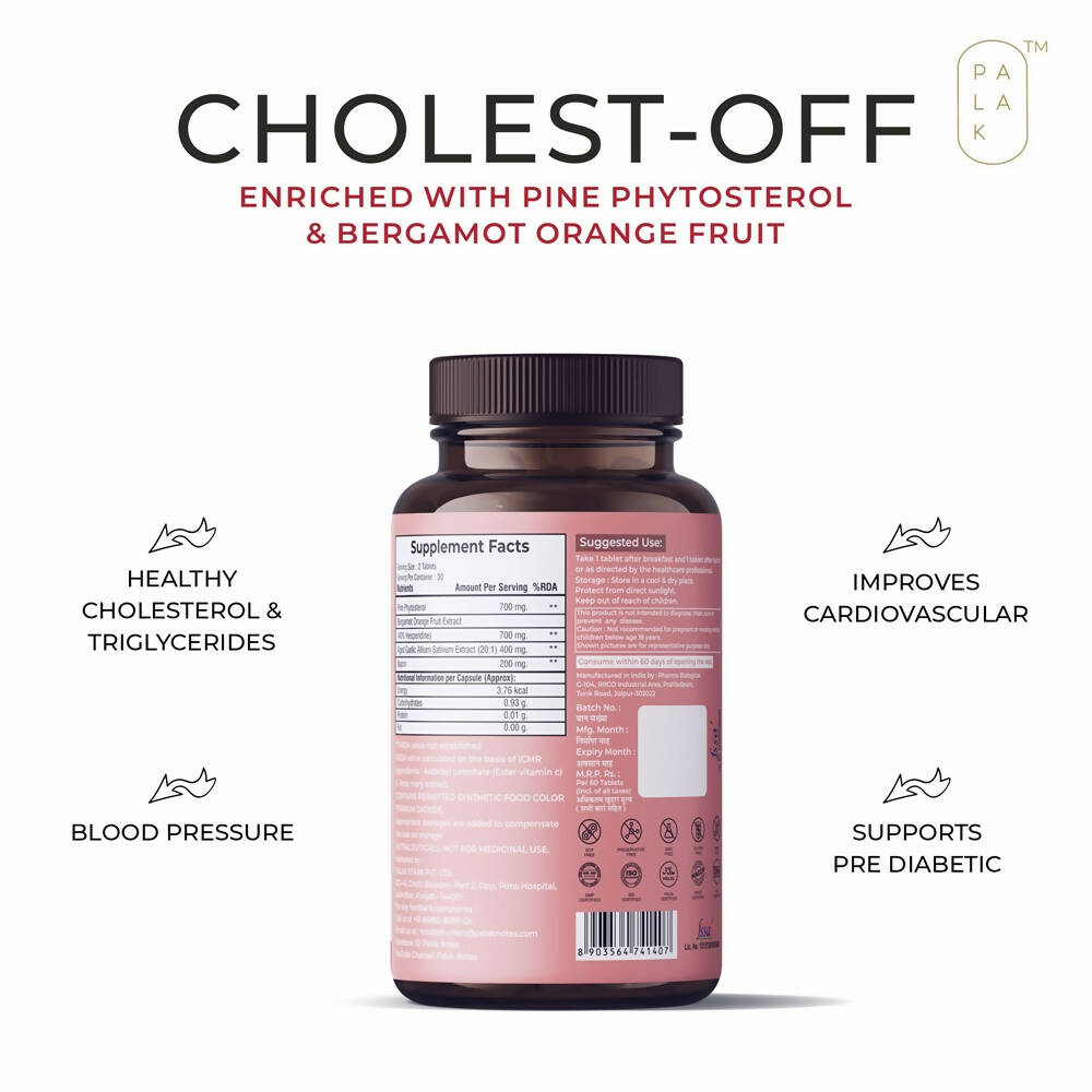 Palak Notes Cholest-Off Tablets image 2