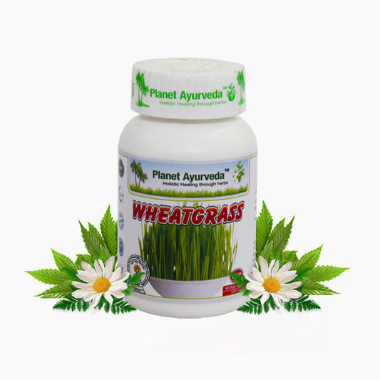 Planet Ayurveda Wheatgrass Capsules - 60 tabs image 1