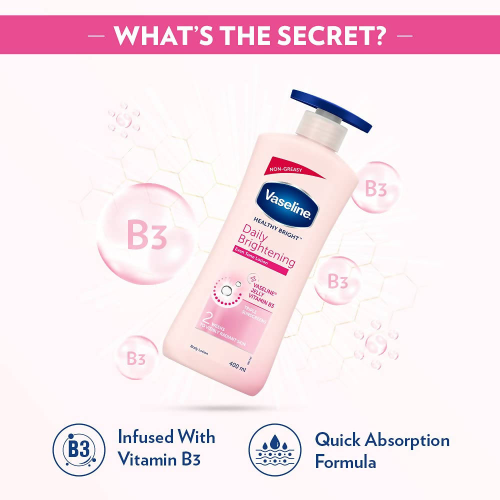 Vaseline Healthy Bright Daily Brightening Body Lotion 400 ml image 3