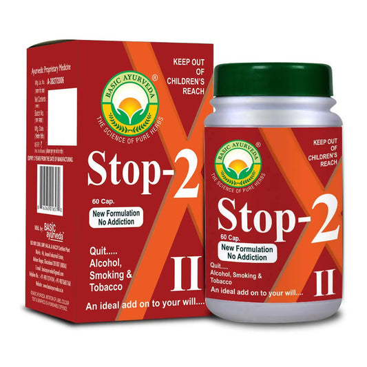 Basic Ayurveda Stop-2 Capsules - 60 Capsules image 1