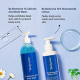 BeBodywise 1% Salicylic Acid Body Wash and 10% Niacinamide Body Lotion -Combo image 2