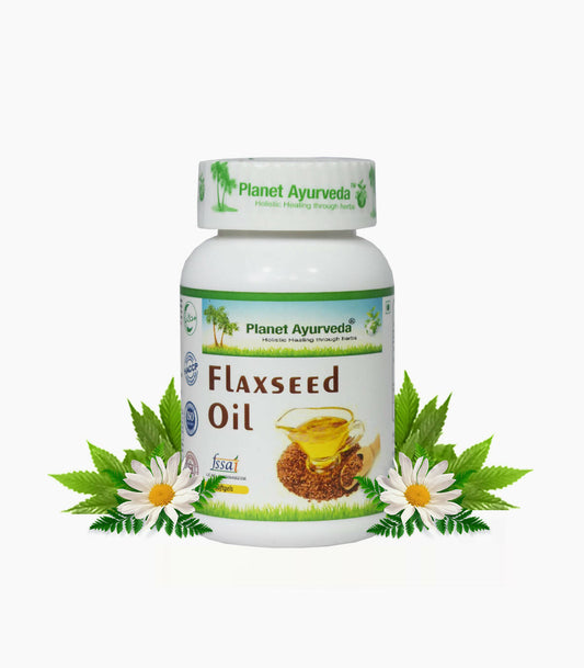 Planet Ayurveda Flaxseed Oil Capsules - 60 tabs image 1