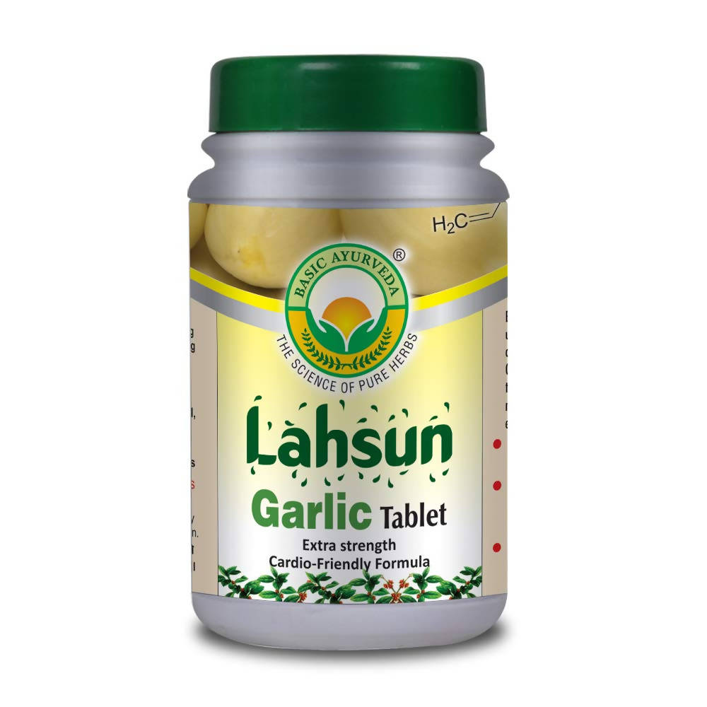 Basic Ayurveda Lahsun Garlic Tablet - 40 Tablets image 5