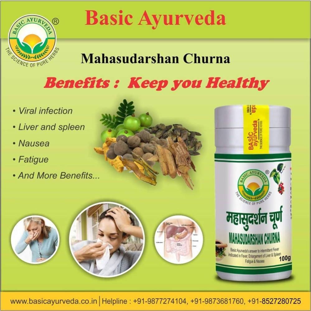 Basic Ayurveda Mahasudarshan Churna - 100 gms image 2