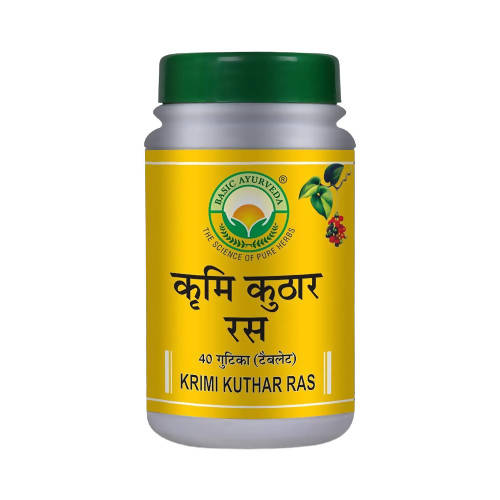 Basic Ayurveda Krimi Kuthar Ras Tablet - 40 Tablets image 1