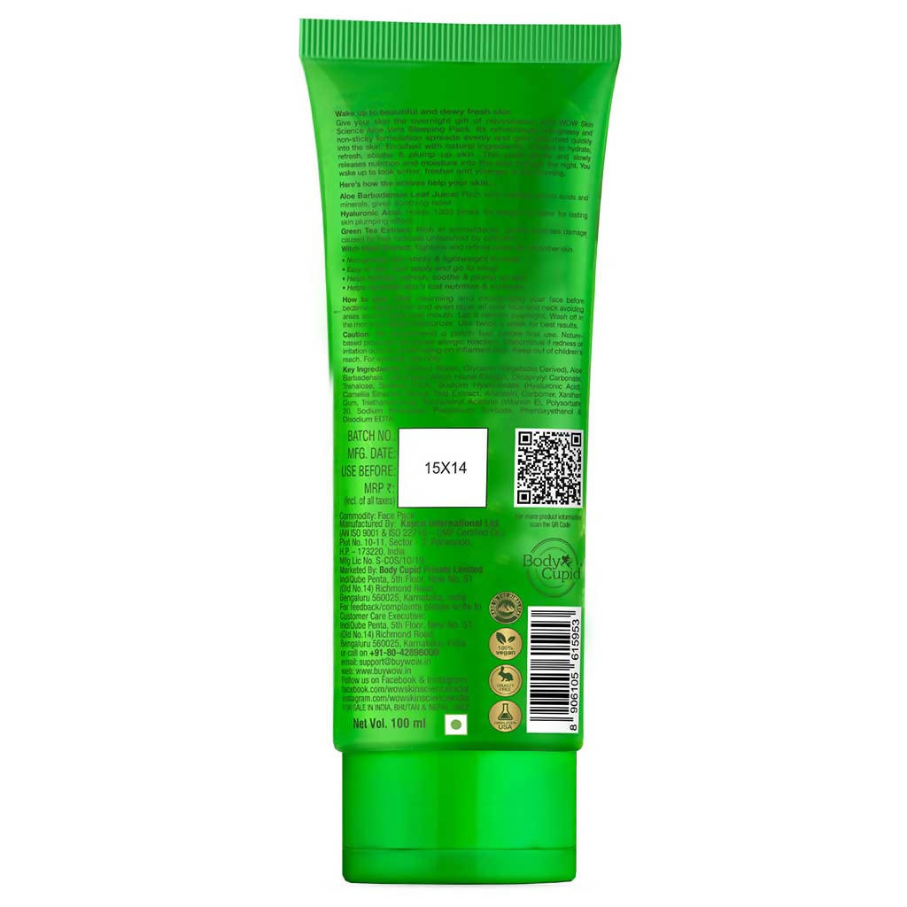 Wow Skin Science Aloe Vera Sleeping Pack - 100 ml image 2