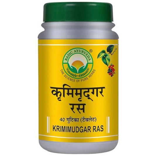 Basic Ayurveda Krimimudgar Ras Tablet - 40 Tablets image 1