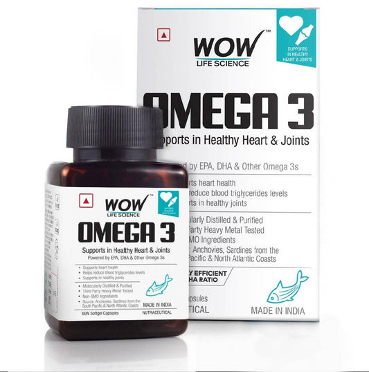 Wow Life Science Omega 3 Capsules - 60 image 1