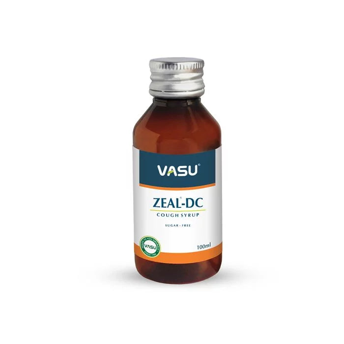 Vasu Zeal DC Cough Syrup - Sugar Free - 100 ml (Pack of 3) image 1