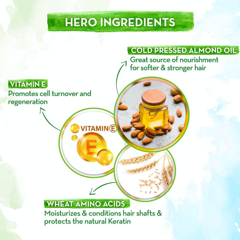 Mamaearth Almond Conditioner with Almond Oil & Vitamin E -250 ml image 3